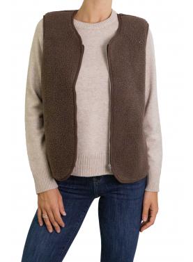 Gilet teddy tinta unita Only 